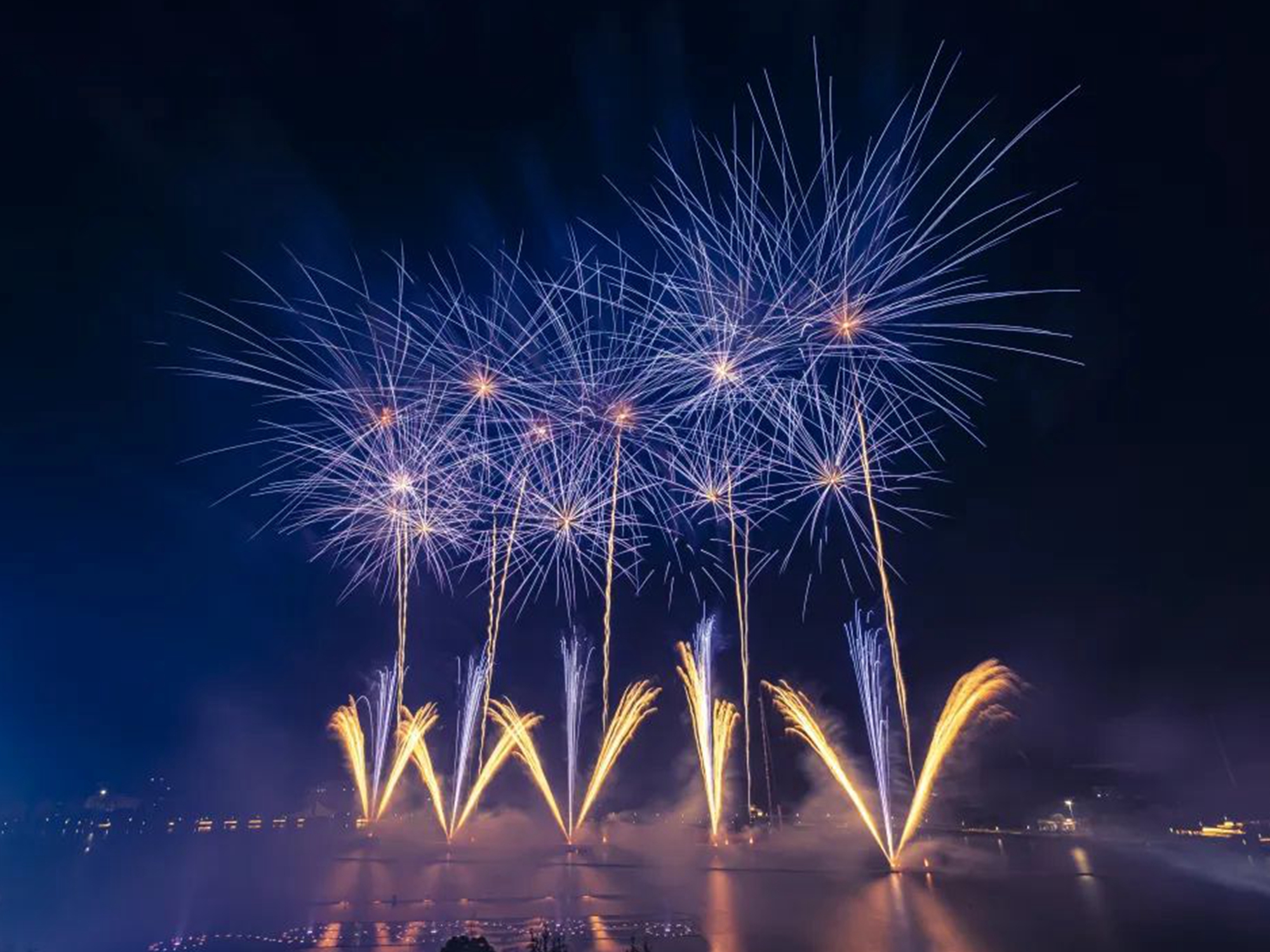 HUACI Fireworks company activity in Wugong mountain of Jiangxi province