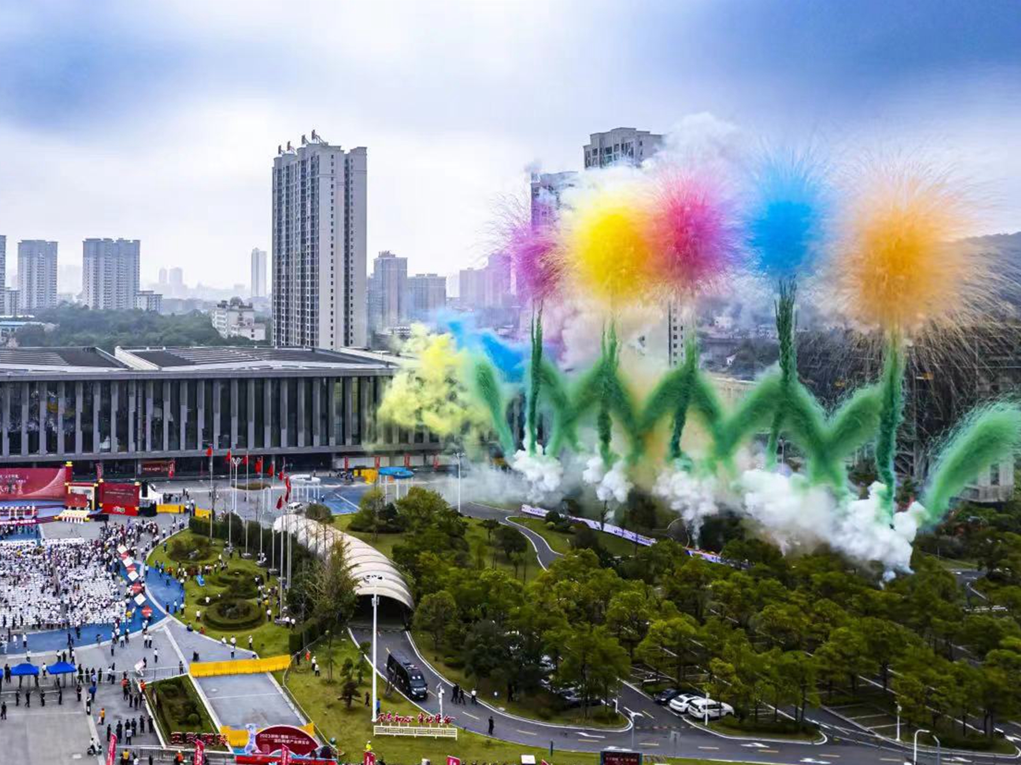 Video en vivo de pruebas de muestra de fuegos artificiales para un cliente de Malasia