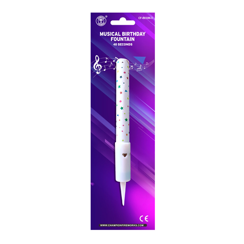 Musical Birthday Candle Fireworks